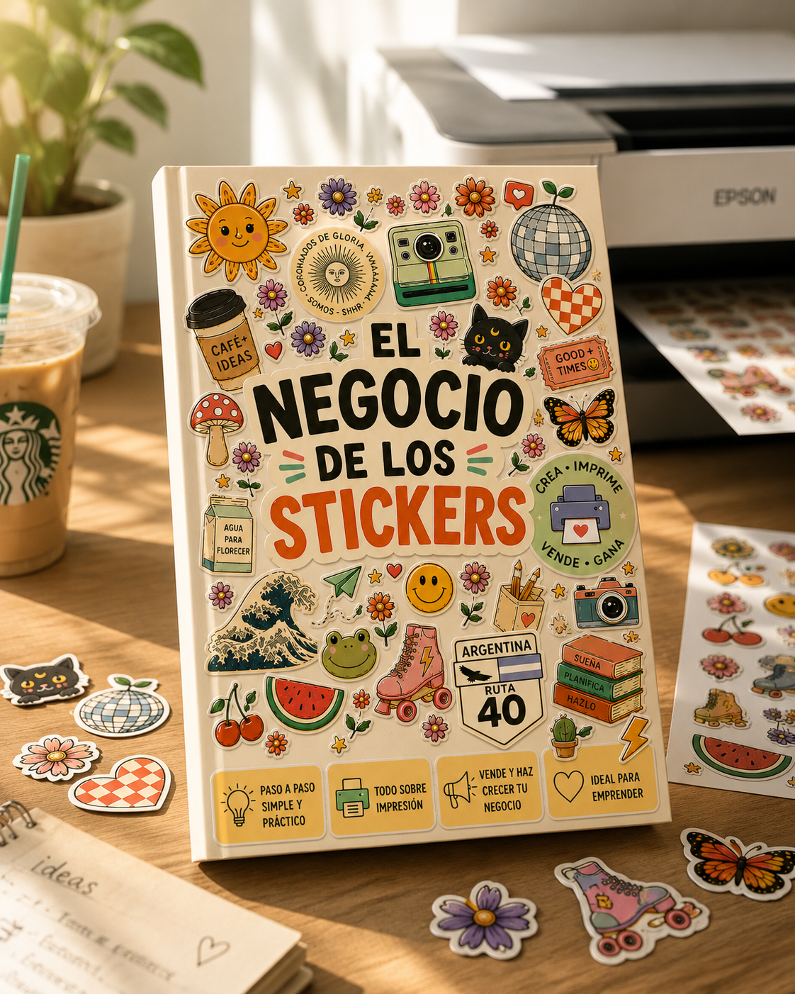 El negocio de los Stickers: la formula para fabricar, personalizar y vender stickers con exito